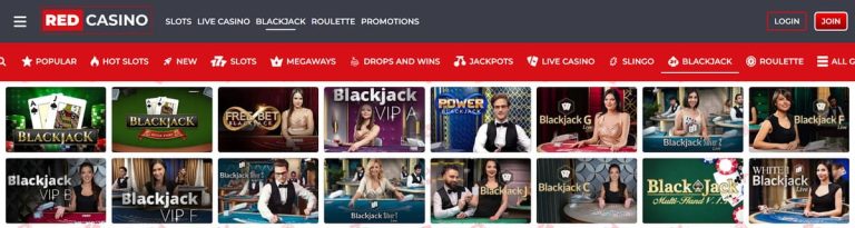 Red Casino Blackjack
