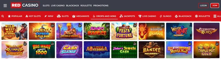 Red Casino Drops Wins